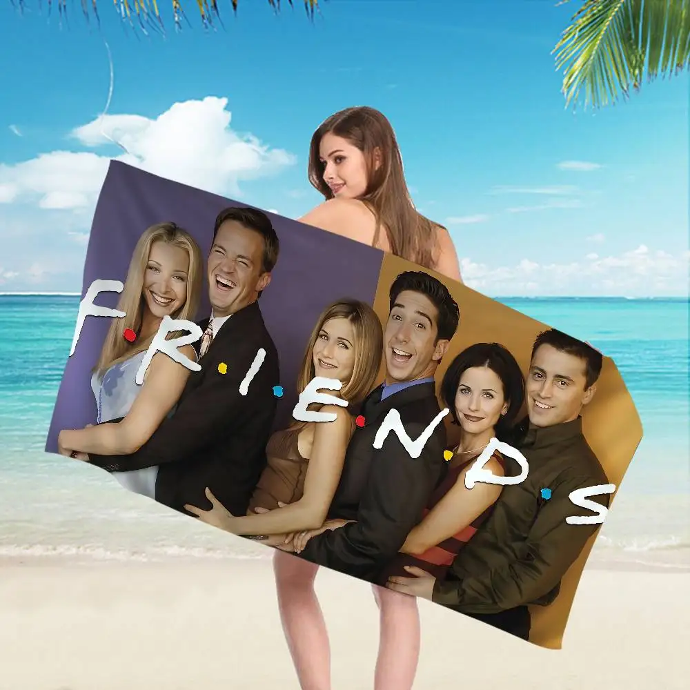 F-Friends Series TV Big Microfiber Beach Towels Quick Dry Towel Sand Beach Towels Pool Towel for Travel Swim Pool Yoga