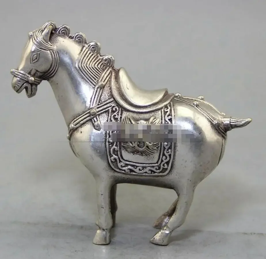 

Copper Statue Exquisite antique antique copper antique handicraft factory direct wholesale collection of white copper horse orna