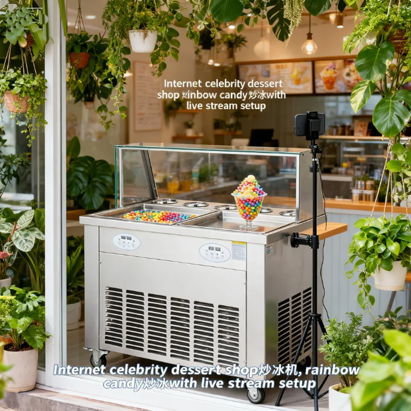 1600W 더블 팟 더블 프레셔 요거트 머신 전문가용 상업용 요거트 생산용