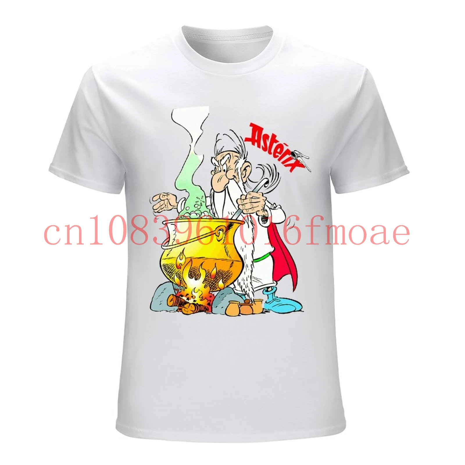 Camiseta de los cómics de Asterix y Obelix para hombre, camisa de talla grande, Panoramix, Getafix, S-4XL