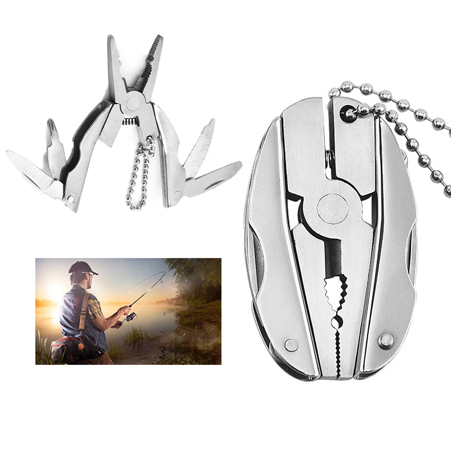 

1pc Multifunctional Mini 7-In-1 Turtle Back Pliers Knife Multi-Purpose Combined Tool for Outdoor Camping,Camping Accessories