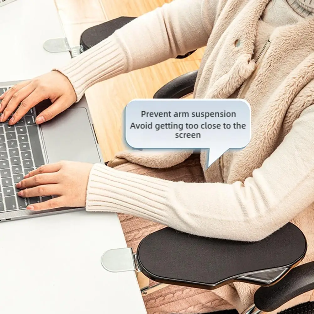 Computer Desk Arm Rest Pad Foldable Ergonomic Wrist Rest Support For Keyboard Armrest Extender Rotating Mouse Pad Holder Rack