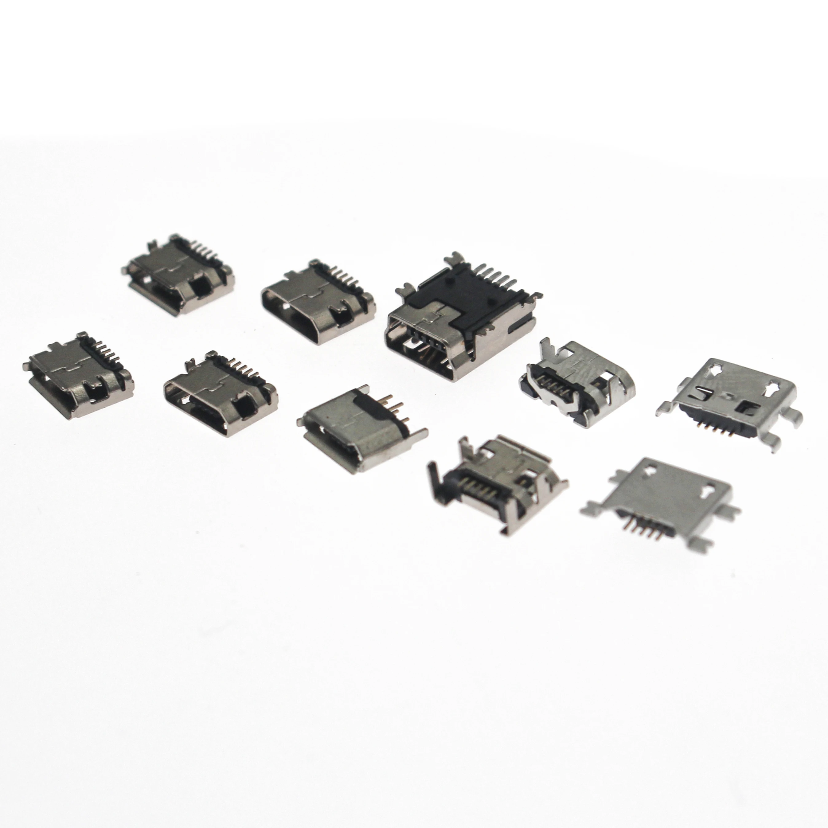 100 sztuk/zestaw 10 modeli Micro USB MINI usb żeńskie akcesoria do ładowania telefonu komórkowego z systemem Android złącze gniazdo Jack MP3/4/5 — zdjęcie 5