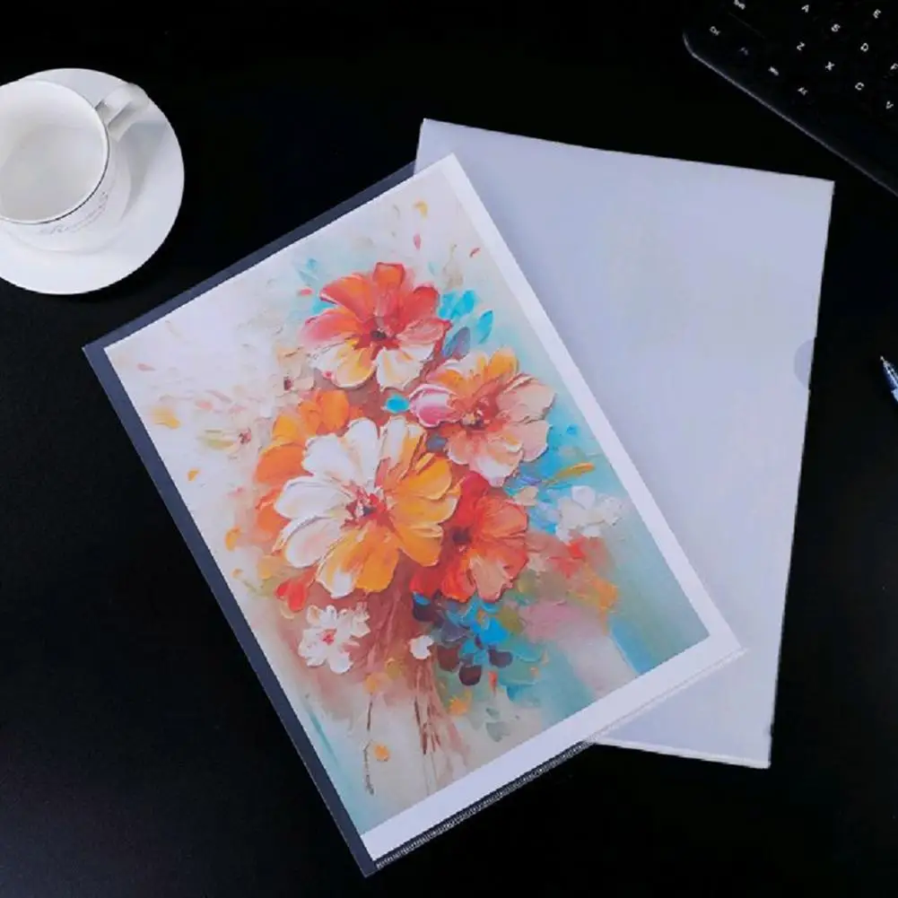 防水ドキュメントスリーブ透明 A4 ファイルフォルダーセットオフィス学用品 30 個 L 型ドキュメントスリーブデスクトップ