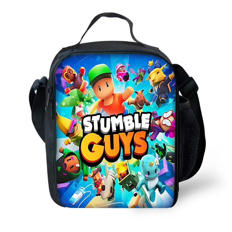 Stumbles Guyss Child Insulated Large Capacity Bag for Boy and Girl Student Outdoor Picnic Resuable Thermal Cooler Lunch Box