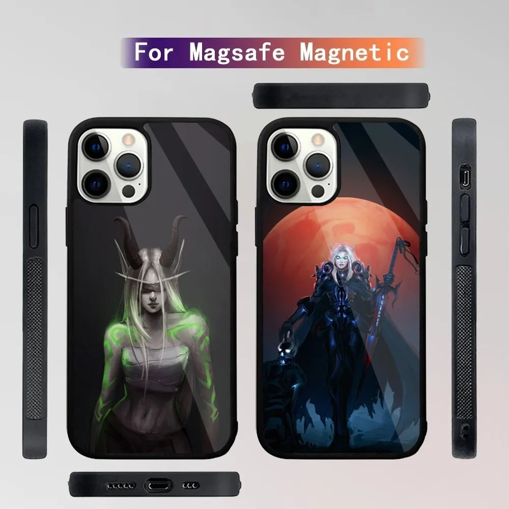 Game W-World Of W-Warcraft Phone Case For iPhone 15,14,13,12,11,Plus,Pro,Max Mini Magsafe Magnetic Wireless Charging