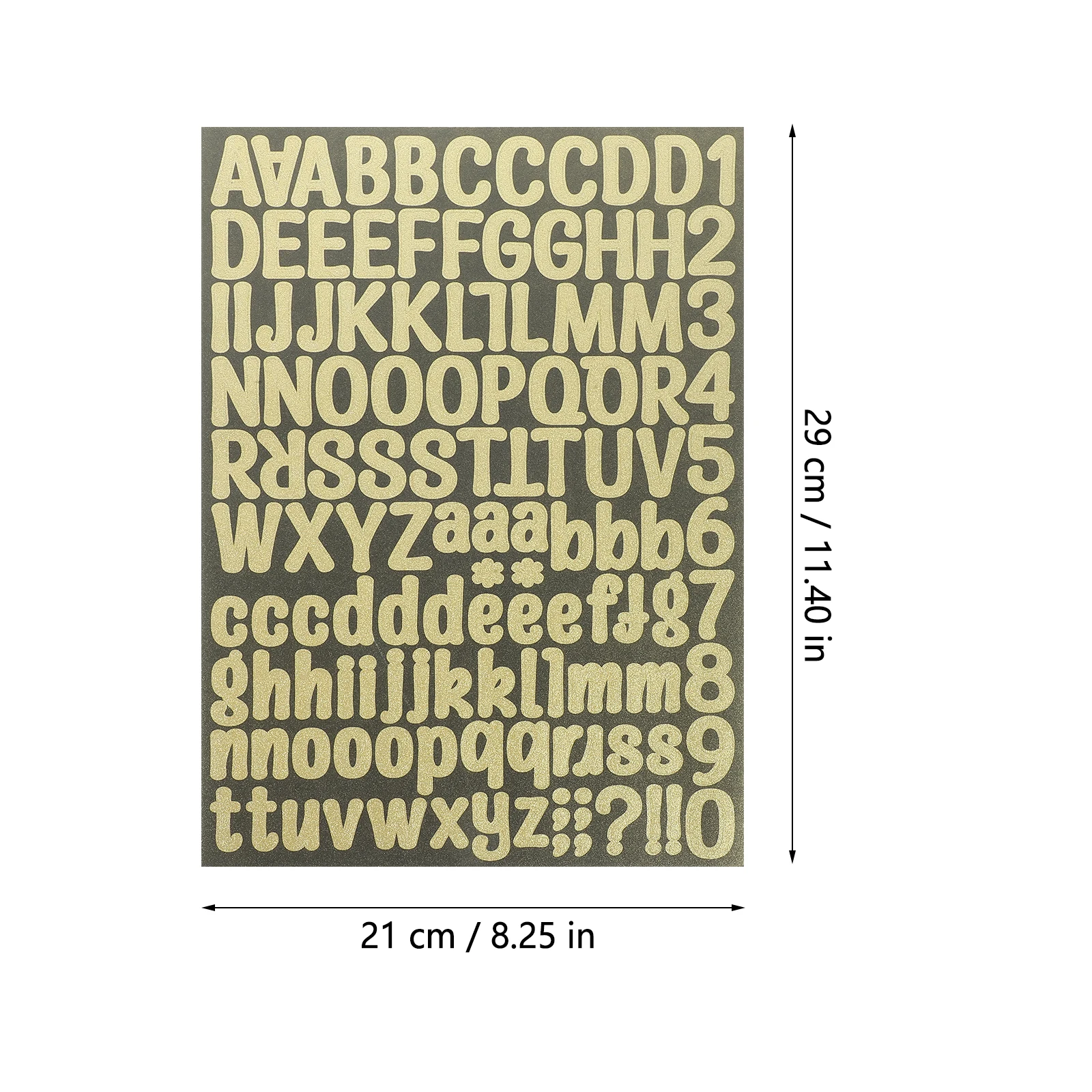 

10 Sheets Letter Stickers Sticky Numbers and Letters Alphabet for Cups Applique Glitter Paper Wall Decals Scrapbook