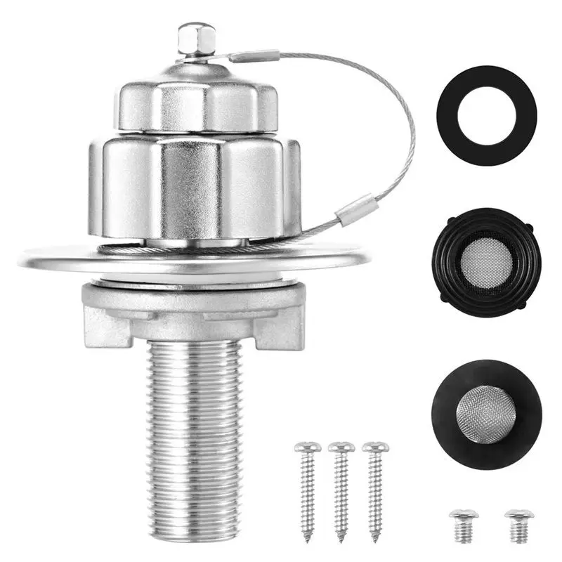 A96K-For RV Water Inlet Replacement With Check Valve- City Water Inlet For RV Trailer Connections