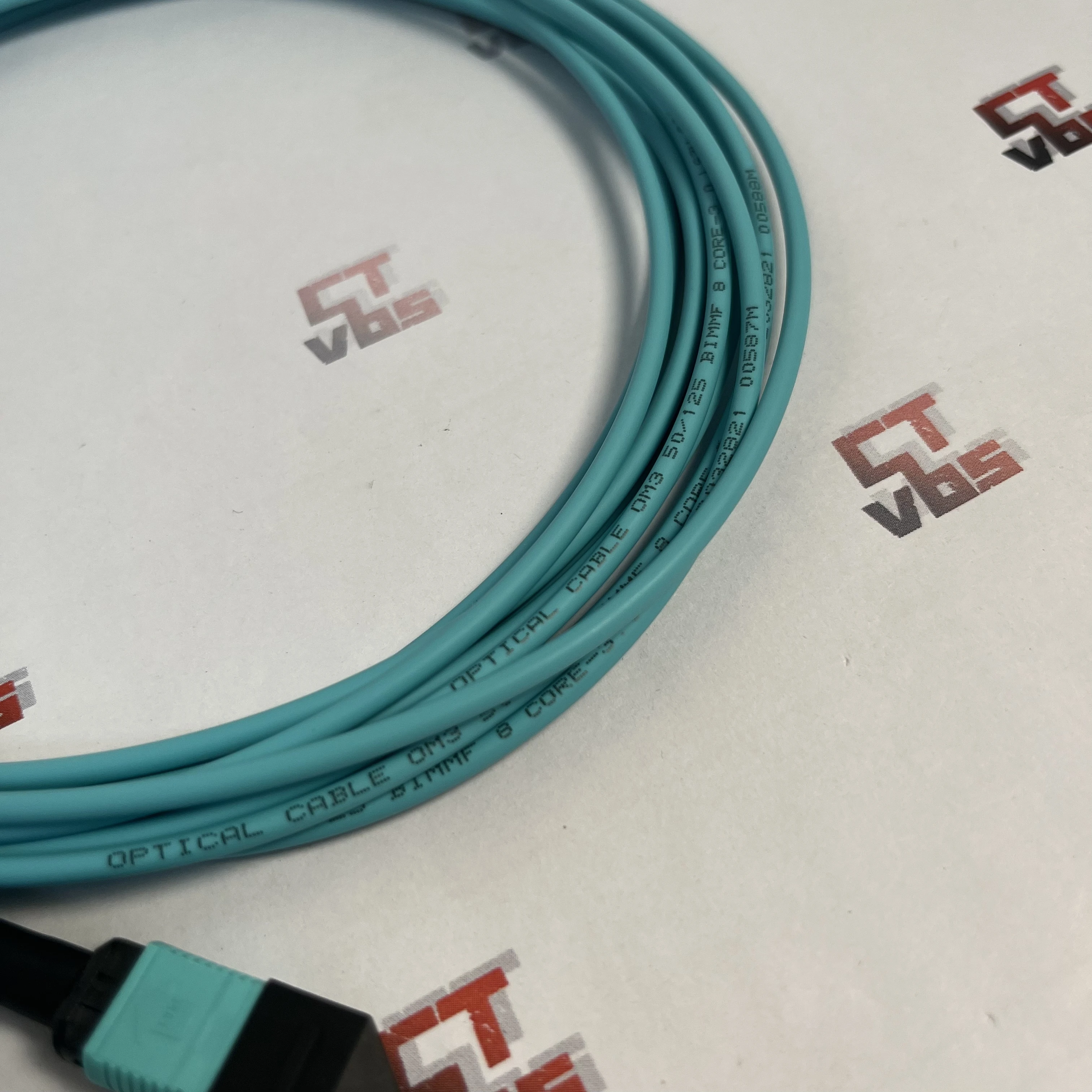5M MPO Cable 8 Fiber Female to Female MPO-MPO Multi-Mode Type B OM3 Fiber Optical Patch Cord