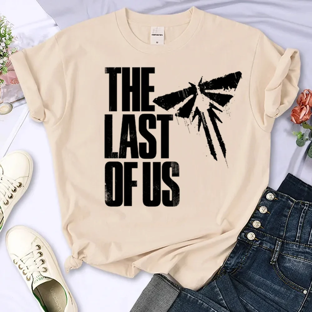 Camiseta de the Last of Us para mujer, ropa de calle de manga, camiseta de diseñador para chica, ropa de cómic de los años 2000