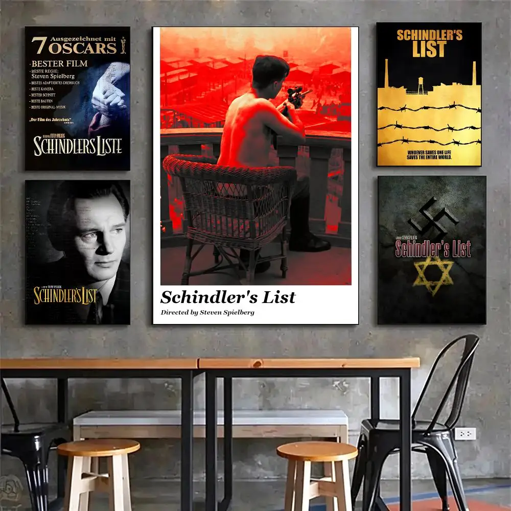 movie Schindler's List Poster Poster HD Printing Vintage Luxe Home Decor Wall Art for the Living Rooms Entryways Gift