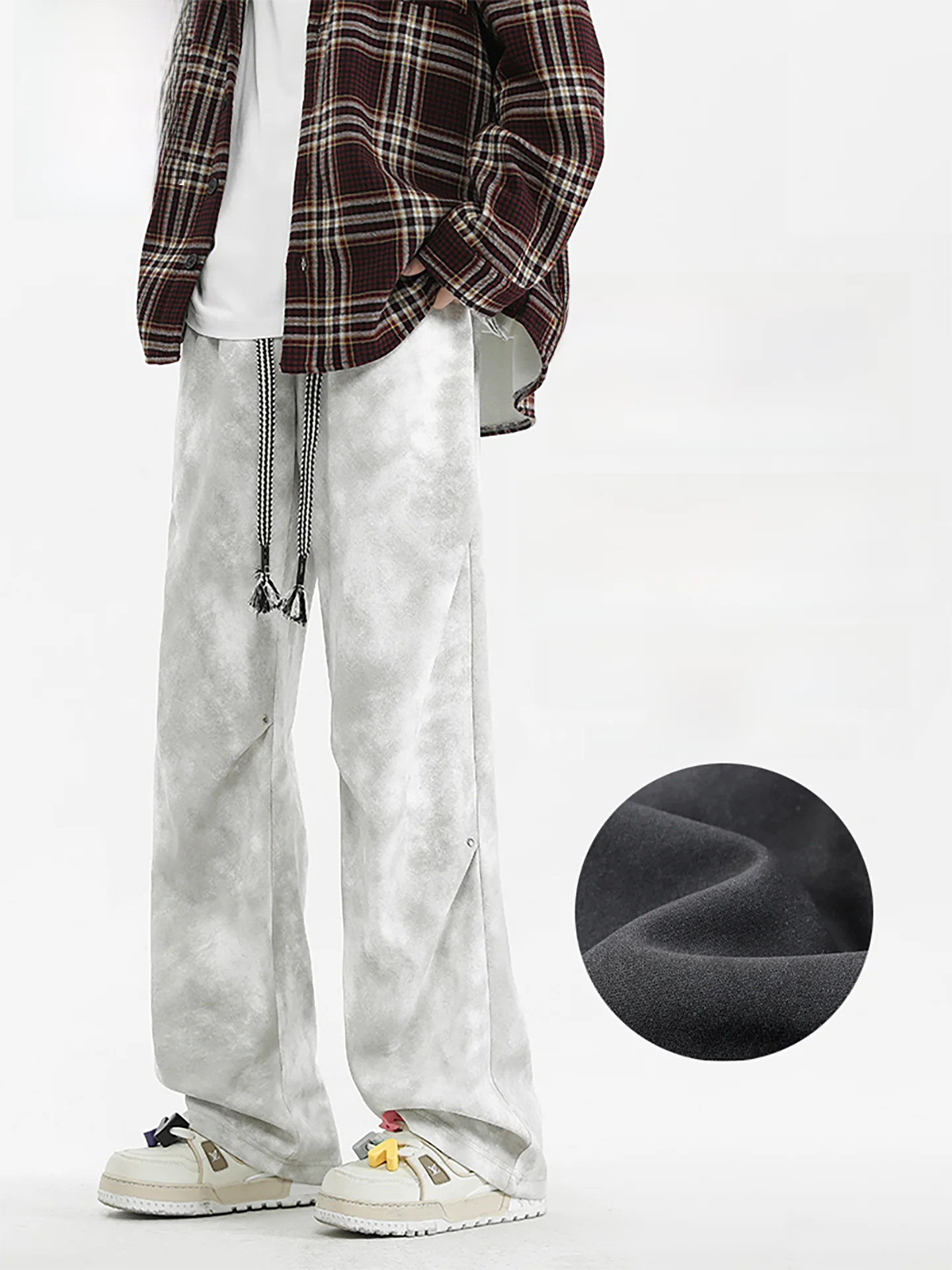 

American Sle Casual Straight Leg Pants Men's Spring New Loose Anti-Wrinkle Faion Brand Versatile Dir Pants