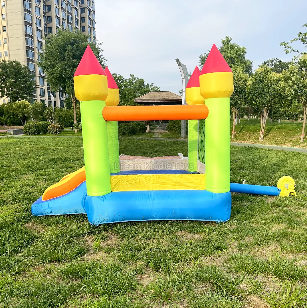 Casa inflável do salto com corrediça, castelo de salto mini para crianças, bouncer para o partido, arrendamento, venda quente