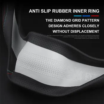 適用於豐田凱美瑞、RAV4、雅力士、普拉達、卡羅拉、銳志、CHR、皇冠、威馳、漢蘭達、普銳斯、奧里斯、蘭德酷路澤等車型的汽車方向盤套 12 最佳銷售 普拉達服裝 - №5