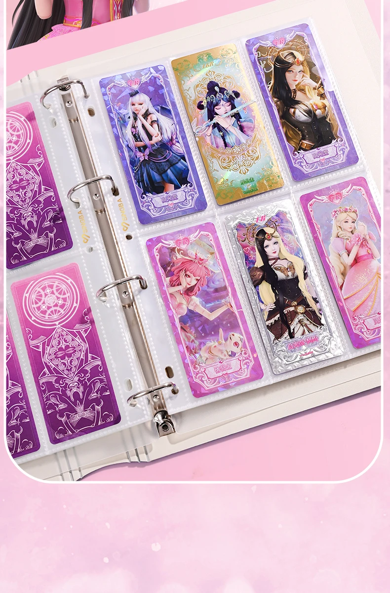 A4 Photocard Binder 6Grid Collect Book with Elastic Band 63x133mm Photo Album PU Bookmark Life 4 Grid Holder Korean with 20page
