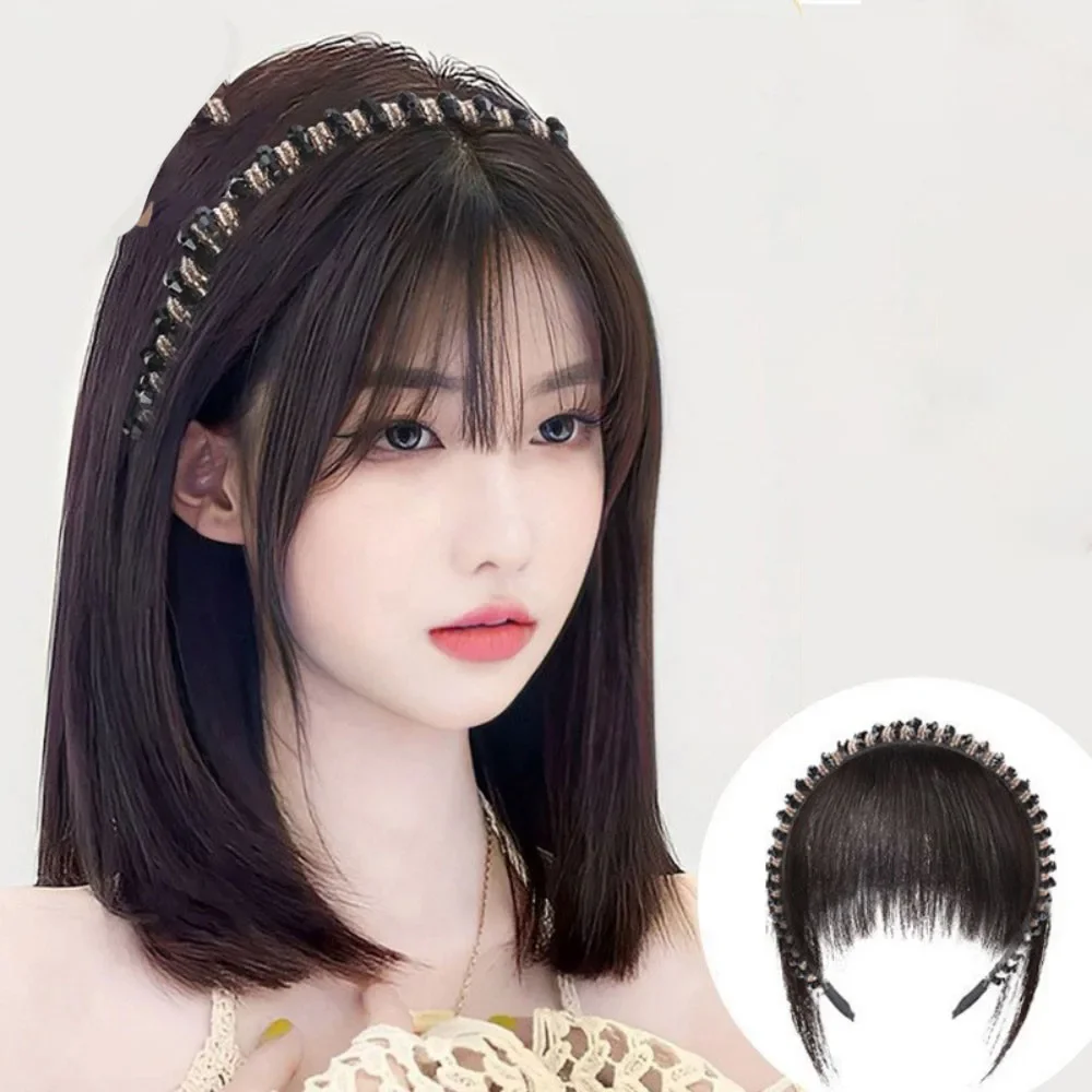 

Парик с кристаллами 2-в-1 — синтетический парик с натуральной челкой, невидимые наращивания без следов для ежедневного укладки женщин