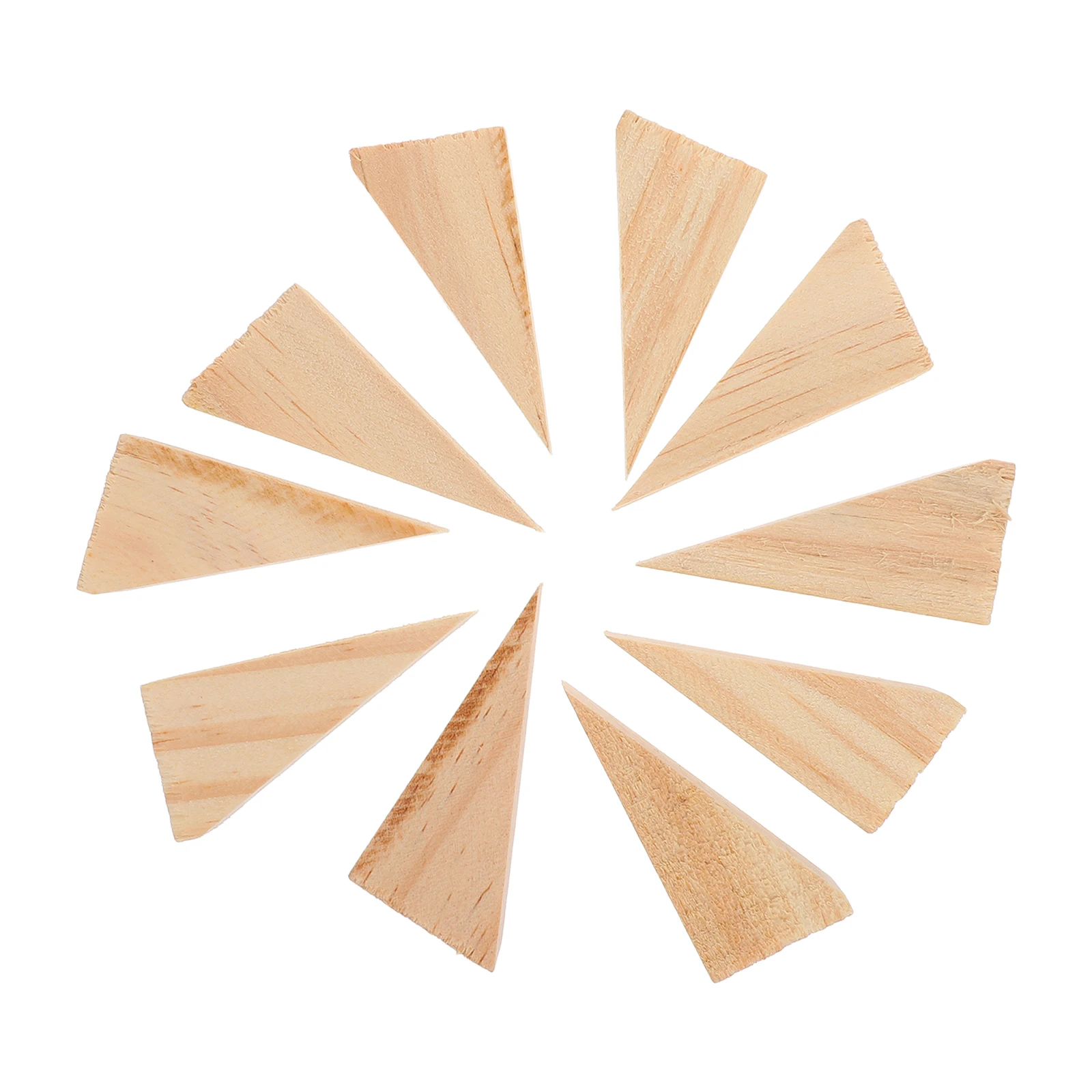 

10pcs Wooden Stopper Wedges Solid Wood Non-Slip Floor Stop For Tile Concrete Carpet 6X2X3Cm Heavy Door Wedge Block