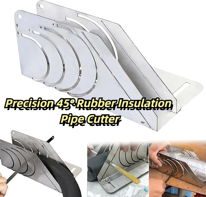 Precision 45° Rubber Insulation Pipe Cutter Precise Instrument Cutting Machine Stainless Steel Material Precision Measuring Tool