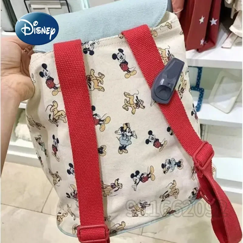 Disney Mickey New Backpack Luxury Brand Fashion Women\'s Backpack Cartoon Fashion Large Capacity High Quality Girls\' Schoolbag