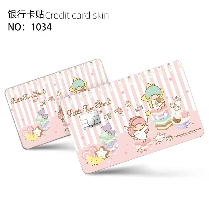 Various Sanrio Anime Bank Credit Cards Bus Pass Stickers Cool Decoration Waterproof and Scratch Resistant Stickers Toys Gifts