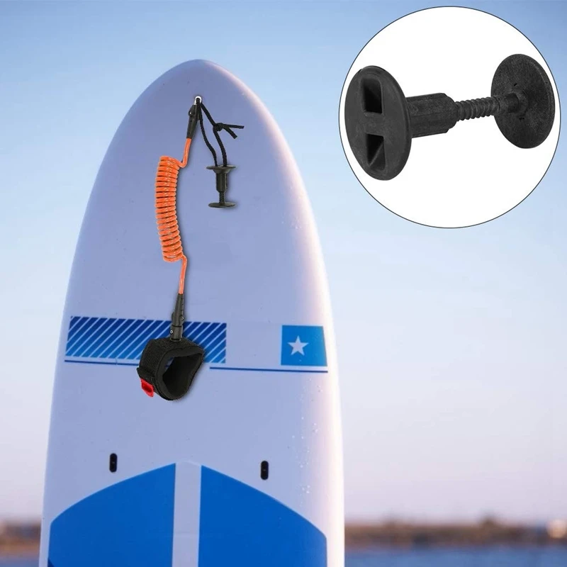 NEW-Nylon Surfing Safety Foot Buckle Easy Install Boat Surf Leash Plugs Leg Rope For Soft Top Boards Surfboard Accessory