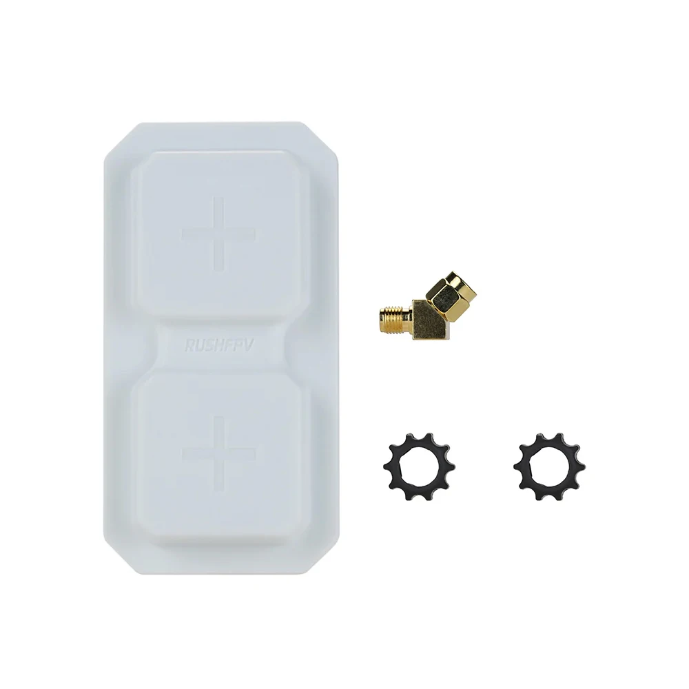 Rushfpv Rush Fpv RANGE 5.8G Plus 2X Dual-Unit Patch Directional 11dBi SMA Antenna (RHCP/LHCP)