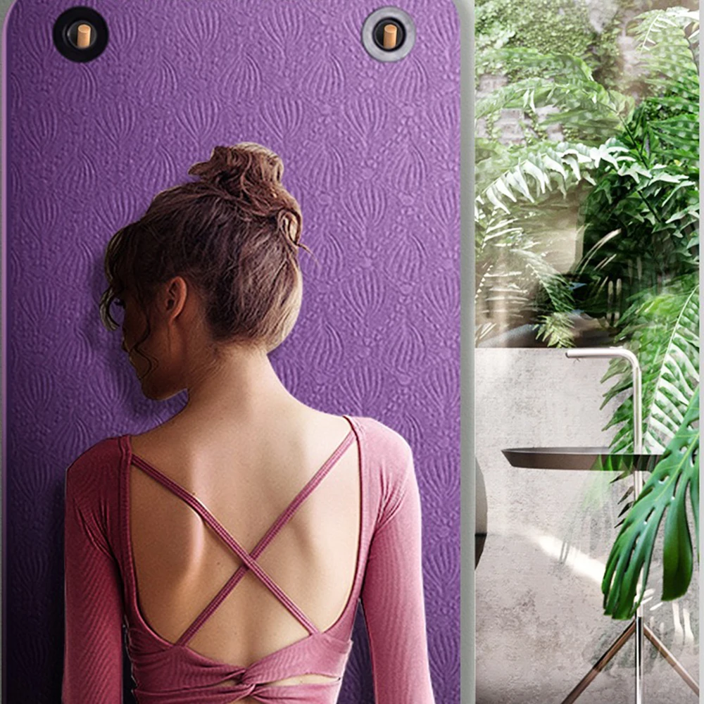 6mm TPE Yoga Mat Eco-Friendly Double-Sided Anti-Slip Pilates Mat with Hanging Eyelets