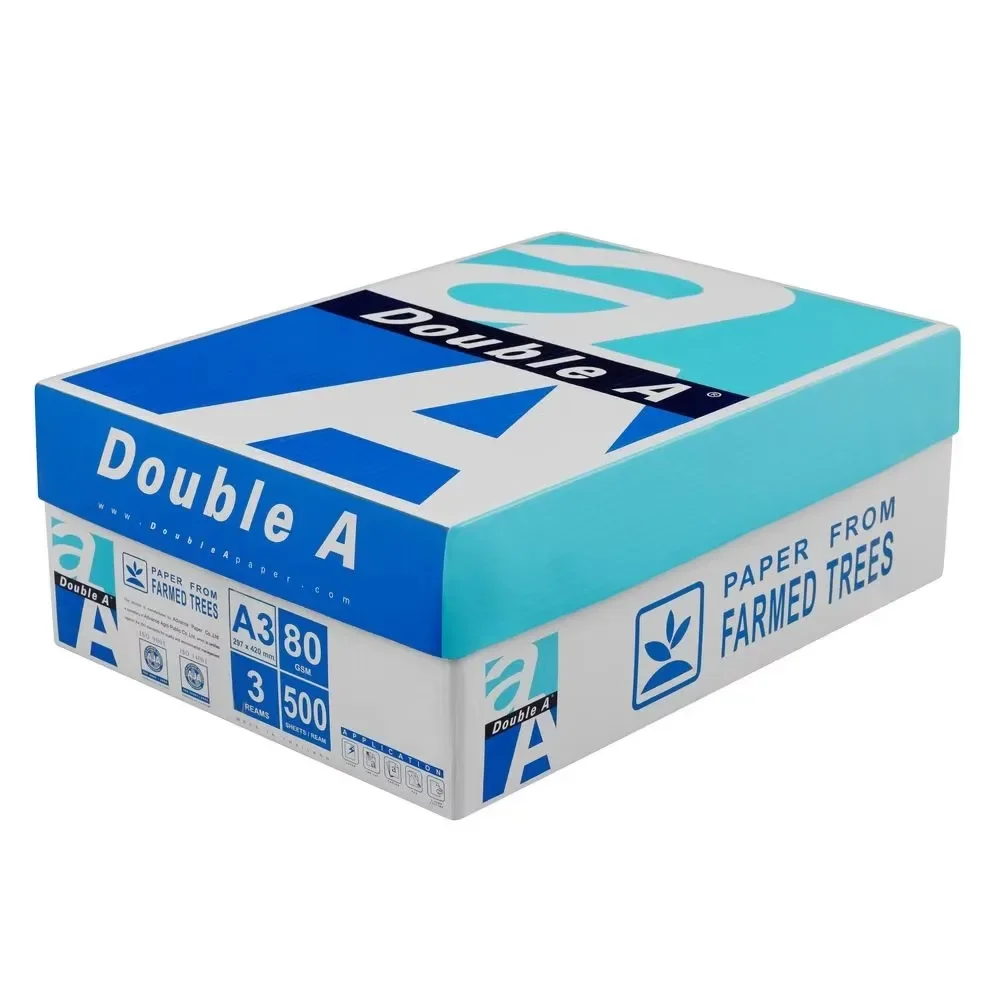 Wholesale Wood Pulp Double A Printing Paper White A4 Size 500 Sheets 70 75 80 Gsm Copy A4 Paper