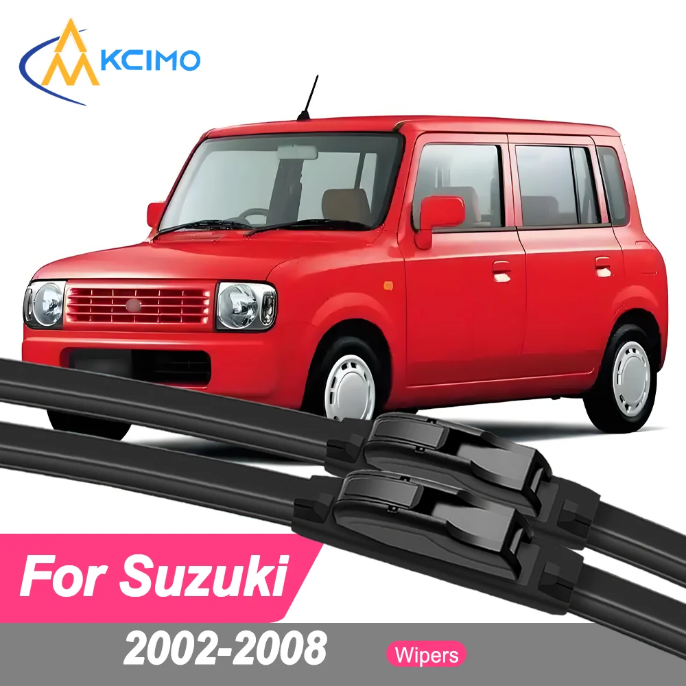 

Premium Rubber Durable Silent Windshield Wiper Blades 2pcs for Suzuki Alto Lapin HE21S 2002-2008 Mazda Spiano