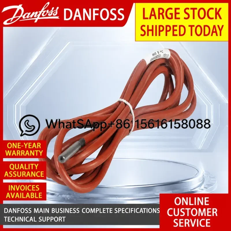 DANFOSS MBT5111 Temperature Sensor 087U4082 Industrial Probe PT100 RTD Thermistor for HVAC Automation Control System