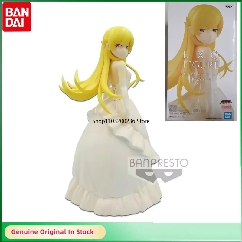 

BANDAI Original EXQ Monogatari Series Oshino Shinobu Anime Action Figures Collectible Ornaments Model Gift