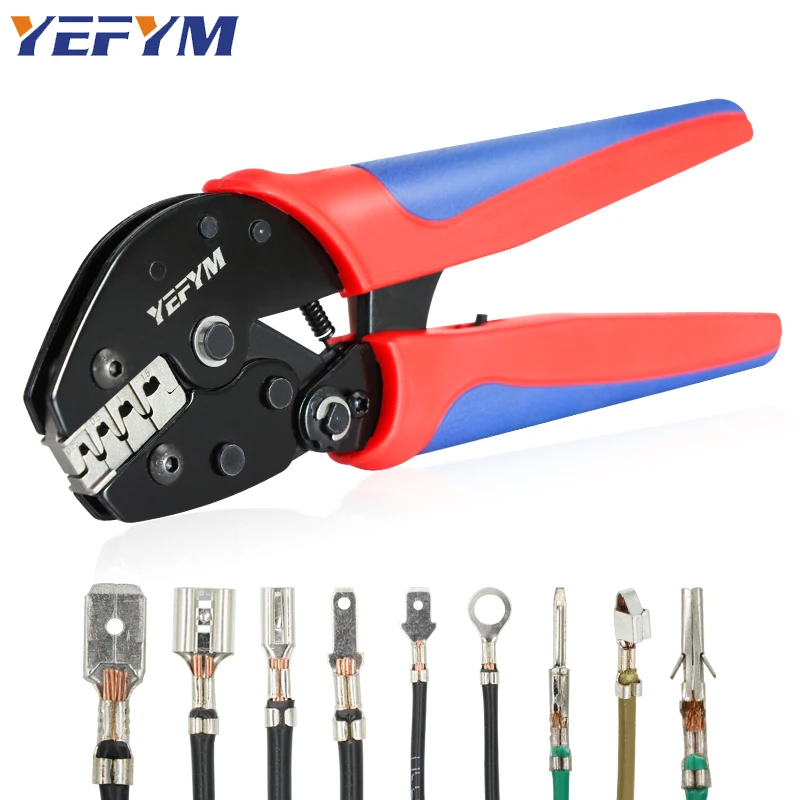 

Crimping Mini Pliers YMS for XH2.54/SM2.54/2.8/4.8/6.3/Non-Insulated/Ferrule tube Terminals Ratchet Wire Tools YMS-58BS