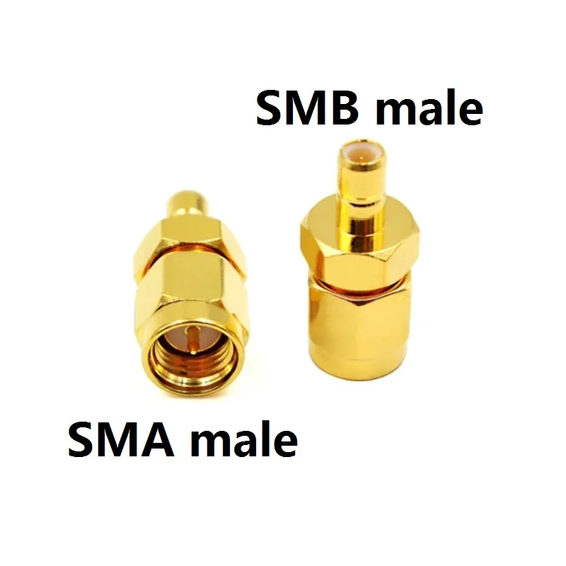 

10/50/100pcs SMA male jack to SMB male plug rf coaxial connector adapter
