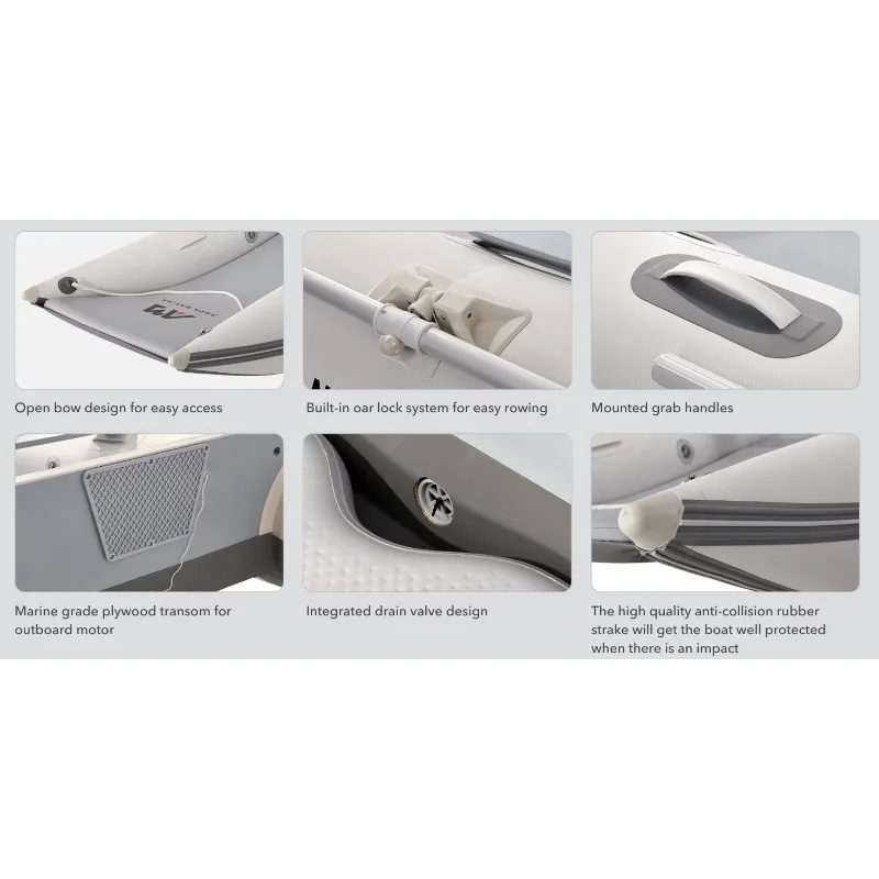 【Best-seller】Venta caliente AIRCAT 2,85 m 3,35 m barco de remos inflable para turismo pesca buceo-calidad para entusiastas del deporte