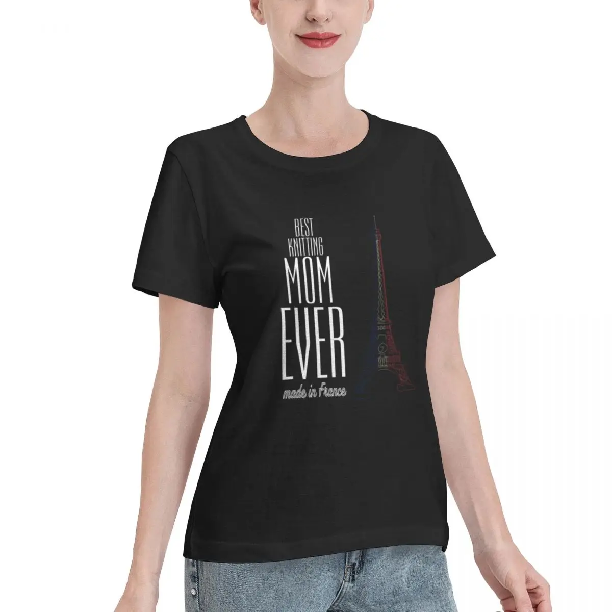Hot Sale Best Knitting Mom Ever Women's T-shirt Modern Slim Friendly Top