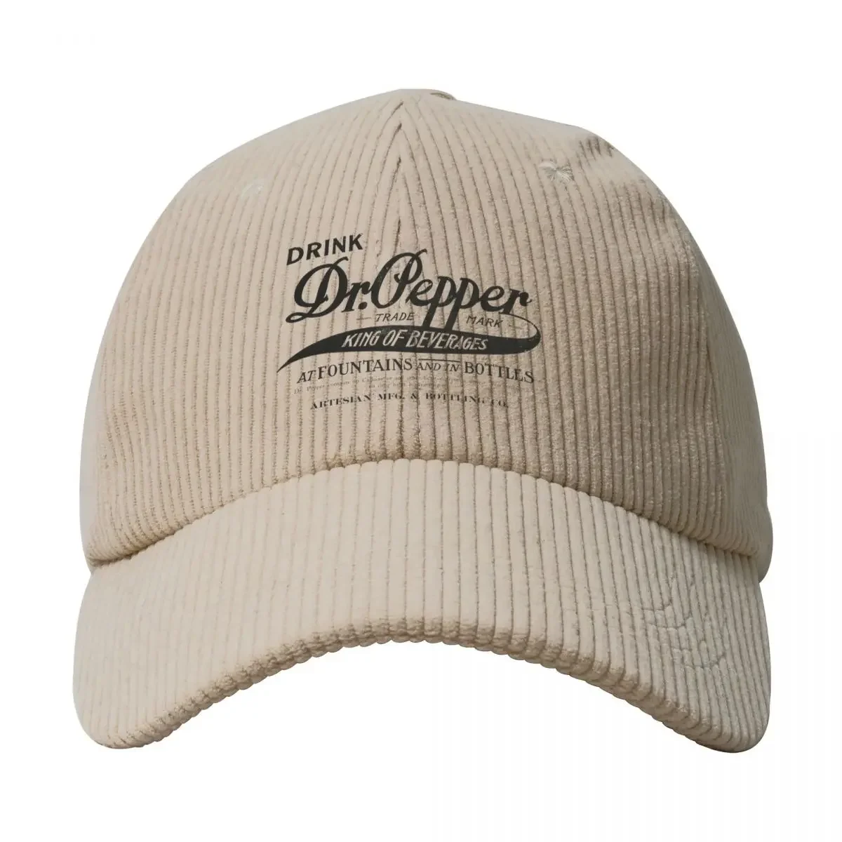 Dr. Pepper - King Of Beverages Baseball Cap Corduroy Style Hats Sun Peaked Cap