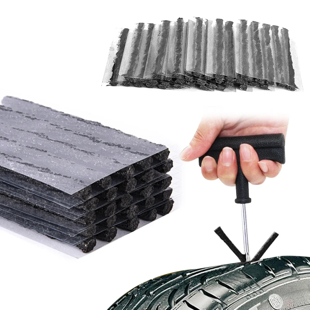 5/10Pcs 3.5/6mm Black Tire Tyre Puncture Plug Seal Repair Tool Kit Car Tubeless Puncture Tire Repair Strip Auto Motorcycle