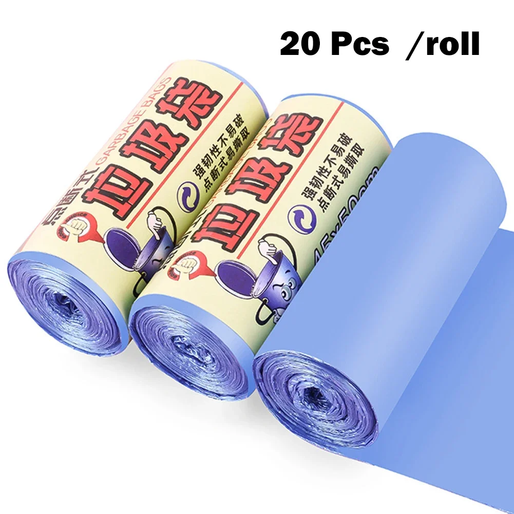 1Roll /20pcs Mini Di==Plastic Small Garbage B==Trash Bags H==usehold Garbage Bags Cl========== Waste Bag Storage Garbage Bags