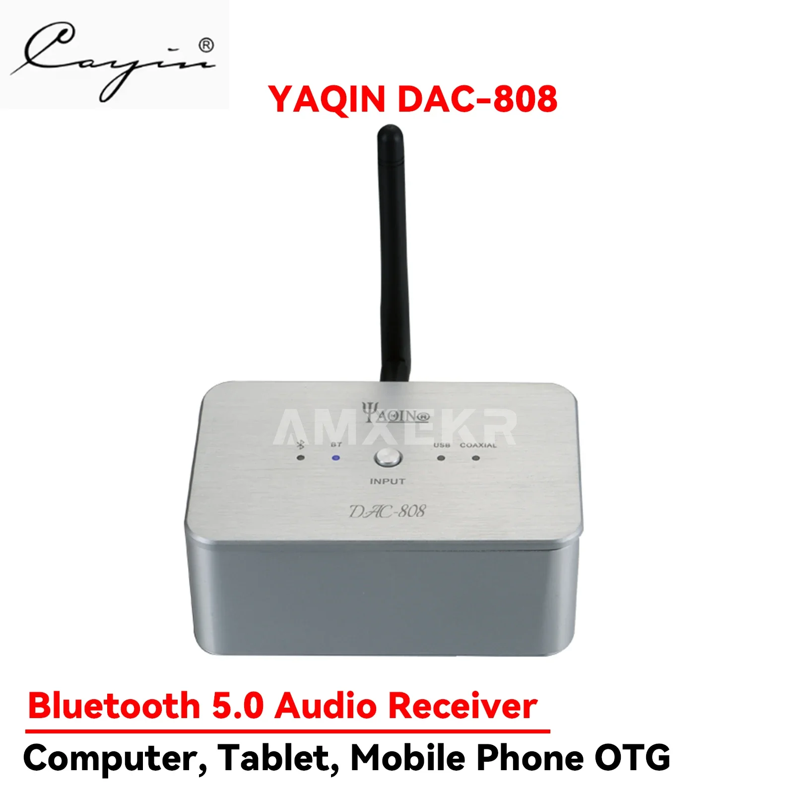 YAQIN DAC-808 Amplifier Audio Gaya Lama Adaptor Bluetooth 5.0 Penerima Audio Demam Hifi Lossless