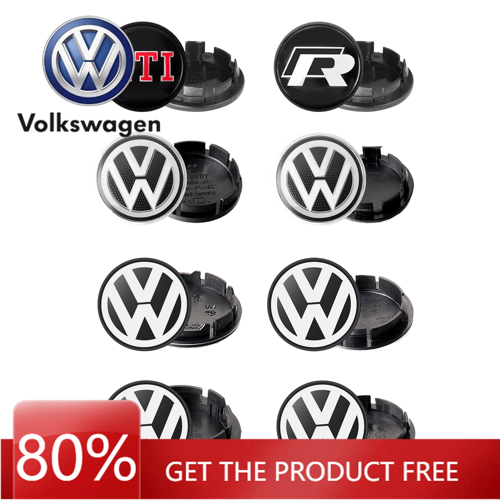 

Колпаки ступиц 4 шт. 56/60/65/66 мм для Volkswagen VW, оригинальные колпаки, центральная крышка колеса автомобиля, декоративная наклейка, авто колпаки ступиц, замена