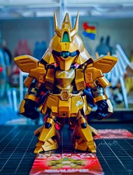 In Stock Bandai Qmsvmini Sazabi Gundam Blind Box Handheld Mobile Warrior Gundam Reverse Attack Xiaya Model Gift