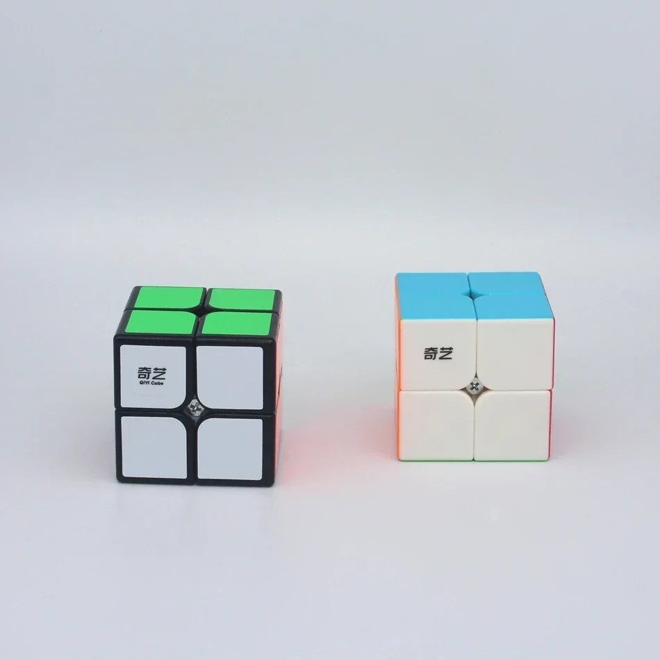 [Picube] QiYi 2x2 QiDi Cubo Magico Senza Adesivo Cubo Tascabile Velocità QiDi S2 2x2x2 Cubo Puzzle Nero Giocattoli Educativi per I Bambini