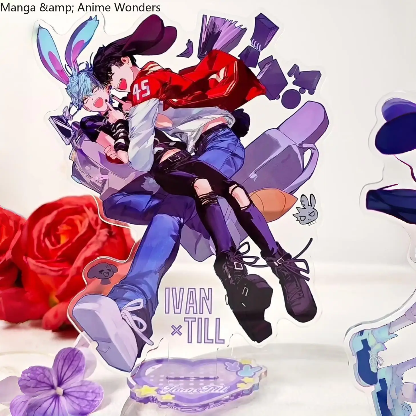 تأثيري الغريبة المرحلة Ivti Misu لعبة الاكريليك حامل نموذج لجسم لوحة عرض سطح المكتب الديكور الحلي الدعائم هدية عيد ميلاد