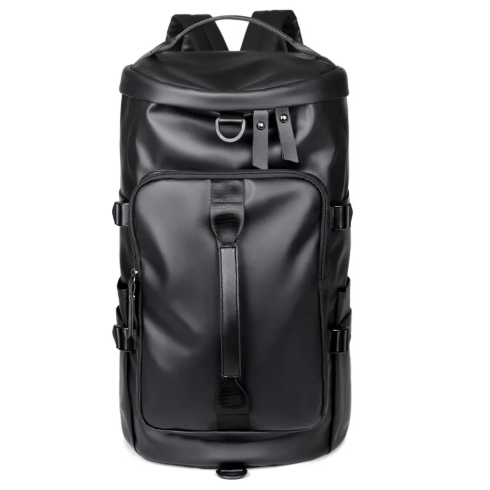 Large Capacity Sports Gym Bag Waterproof Multipurpose PU Leather Backpack Storage Pack Dry Wet Separation Travel Shoulder Bag