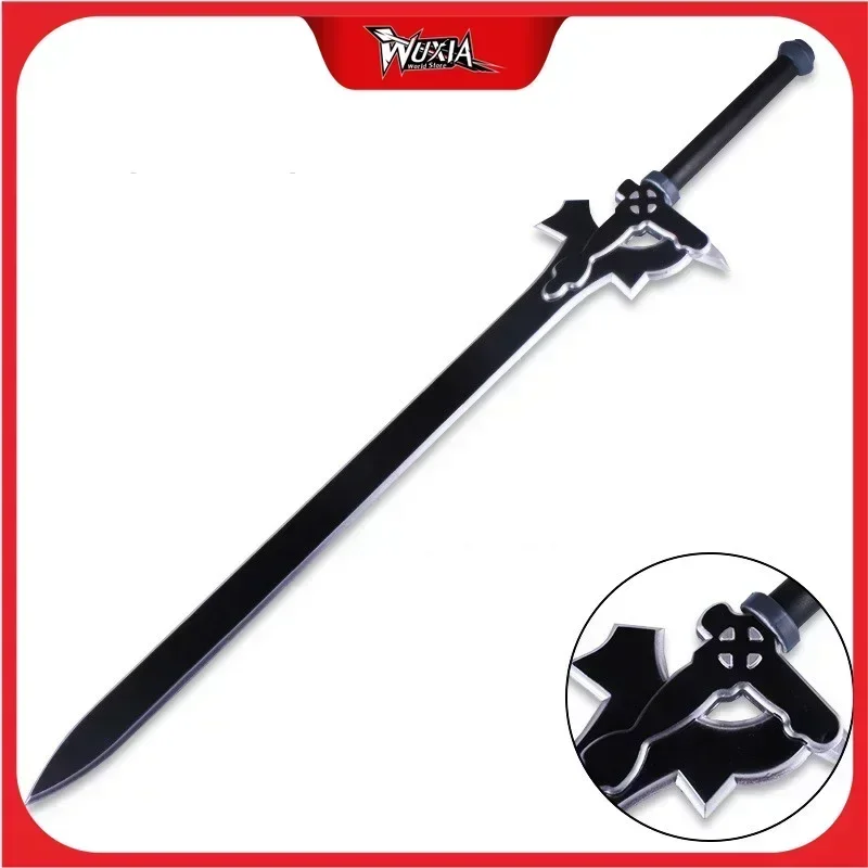 2025 Sword Art Online Weapon 80cm Elucidator Sword Cosplay Props Kirito Anime Ninja Samurai Sword PU Weapon Model Gift Toys