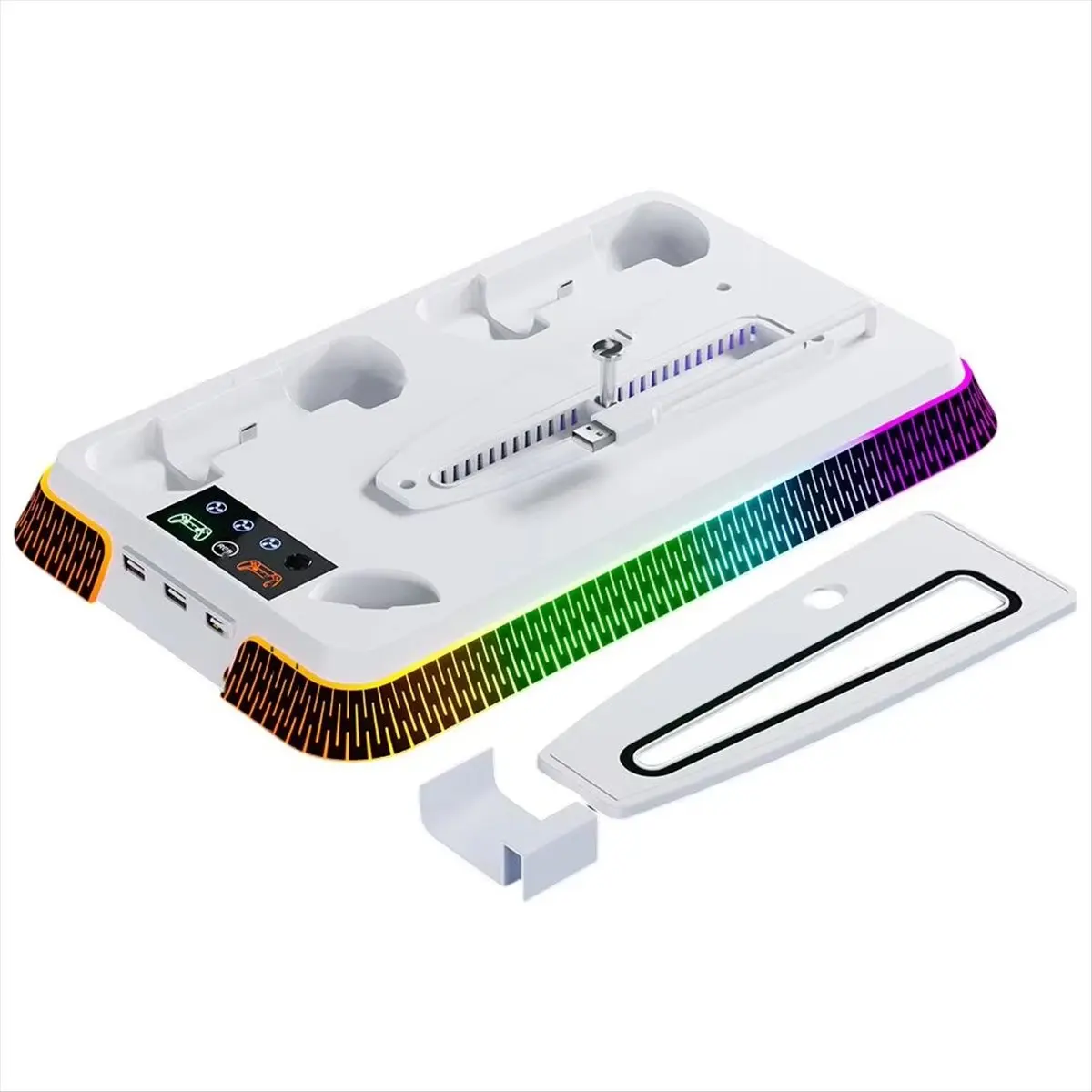 Summer sale  Vertical Stand Cooling Station Colorful for / Slim/ PRO Multi Functional Efficient Charger Accessories White