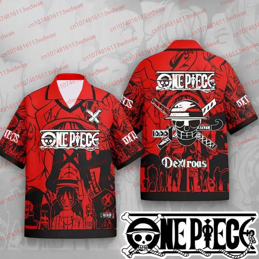 

Футболка мужская 2026 One Piece Luffy с аниме-принтом, короткий рукав, уличный стиль, спортивная, повседневная, трендовая