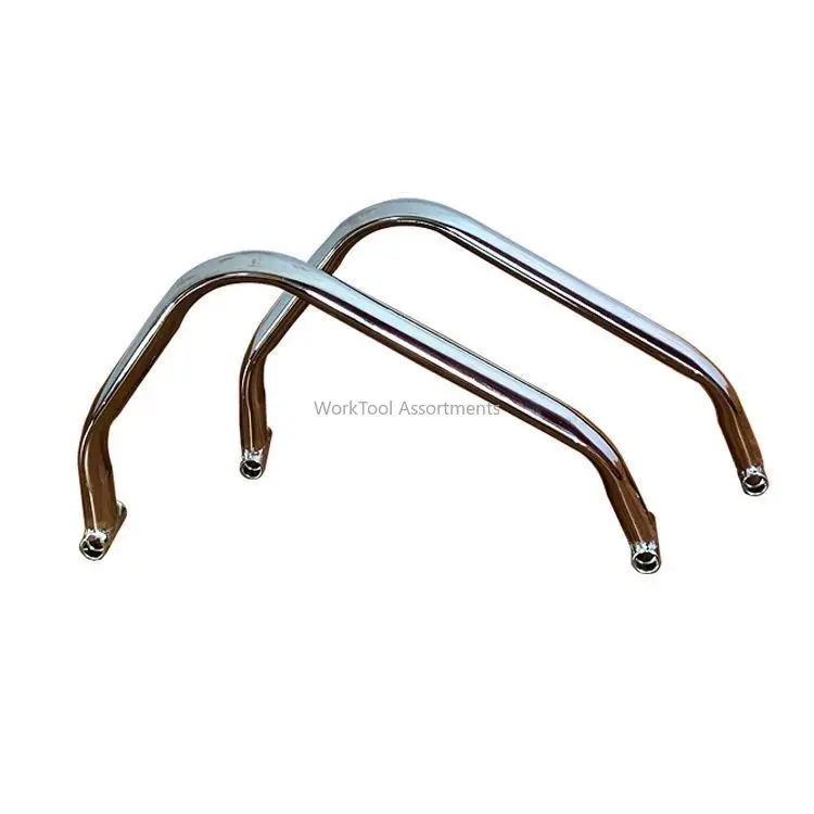 Office chair electroplated steel armrest parts Mesh chair armrest Staff  Chair double hole armrest parts
