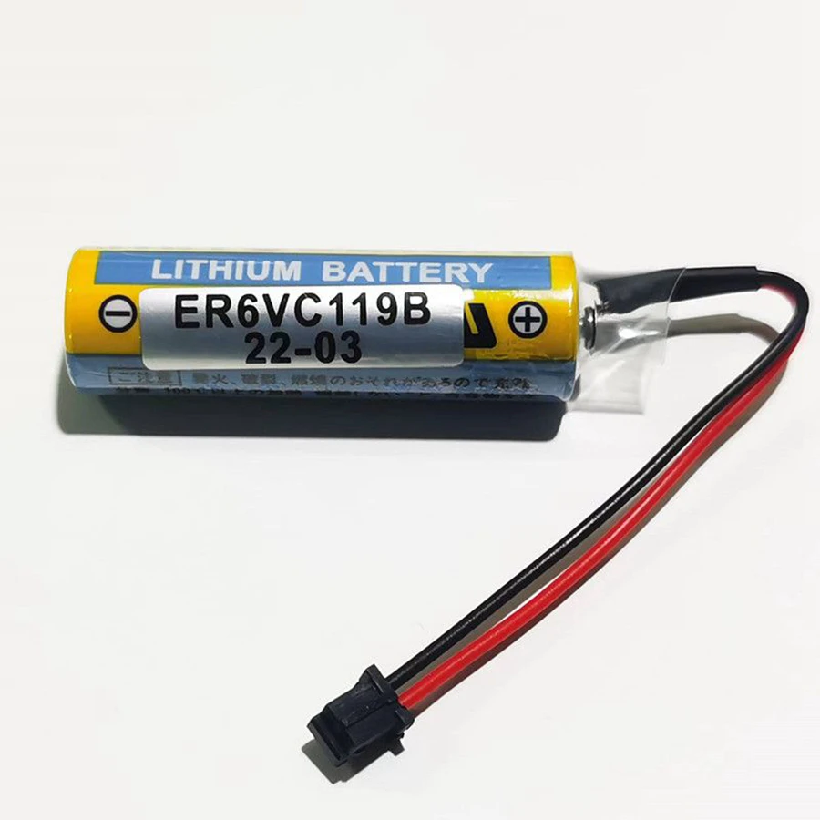 2pcs/lot ER6V 3.6V ER6VC119A ER6VC119B M70 System PLC Server Non-rechargeable Lithium Battery   138