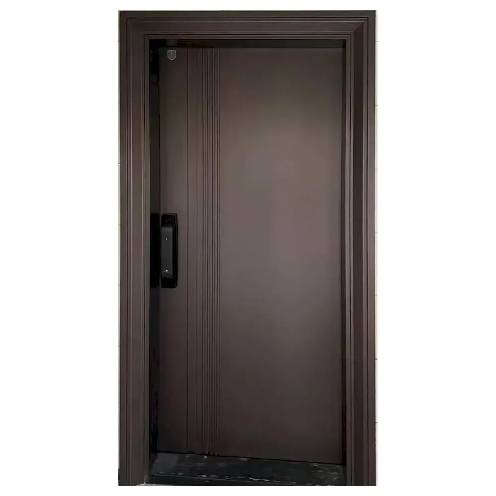 xx-Customization Metal Exterior Door Front Entry Door Villa Aluminum Modern Stainless Steel Front Entry Pivot Door For Houses